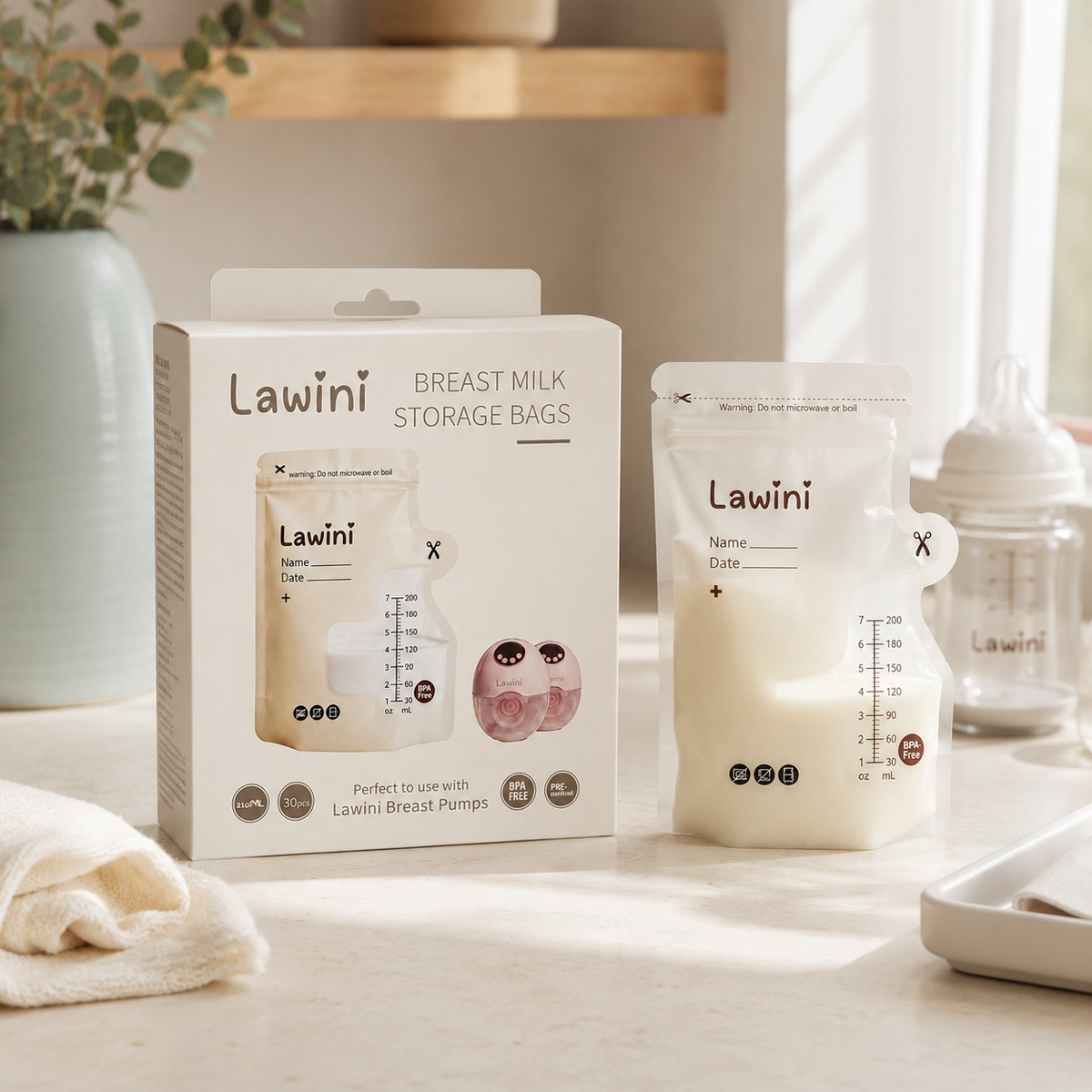 Lawini Moedermelk bewaarzakjes